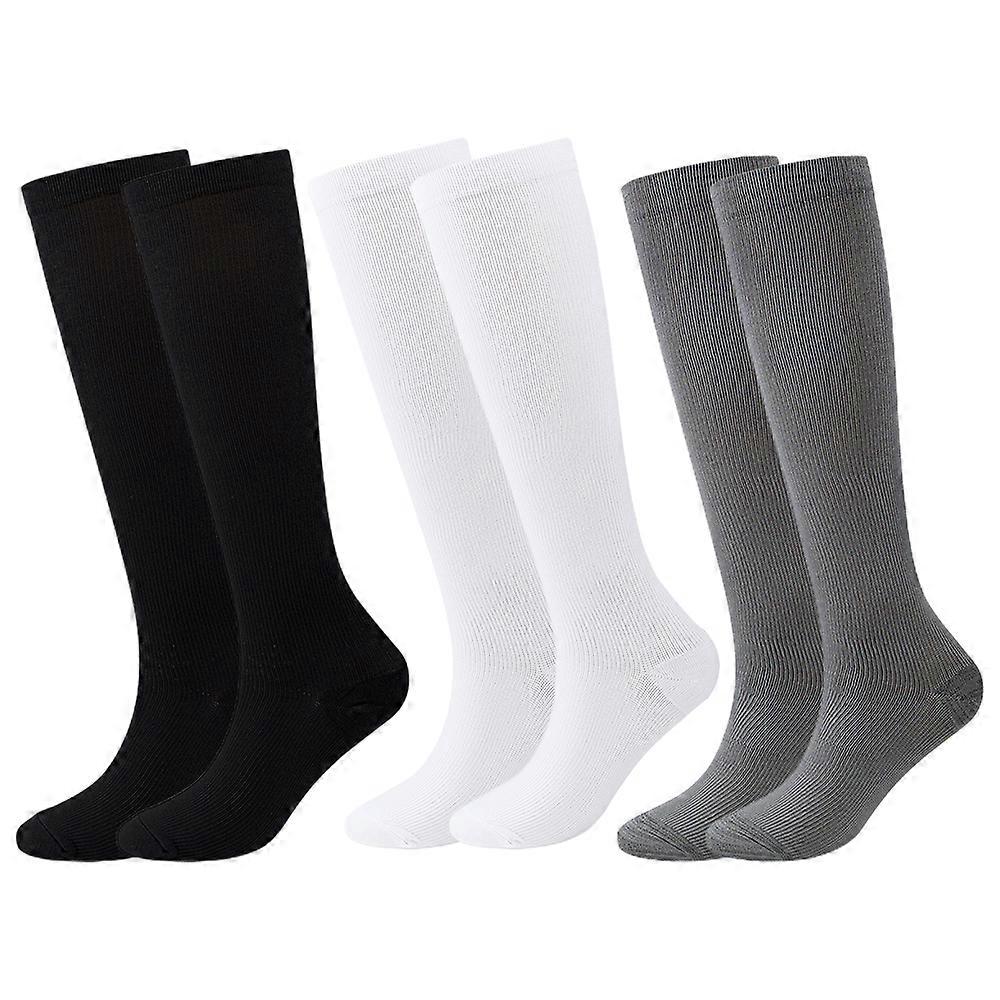 3 Pairs Compression Socks for Women and Men Circulation Promotion Best Support