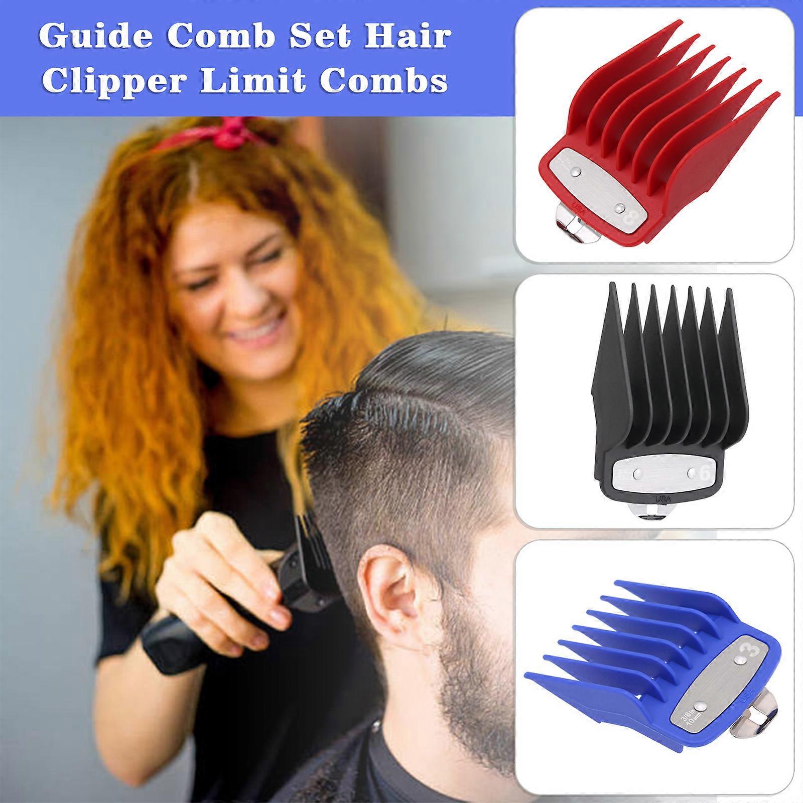 8 Sizes Guide Comb Set Hair Clipper Cutting Combs Limit Combs