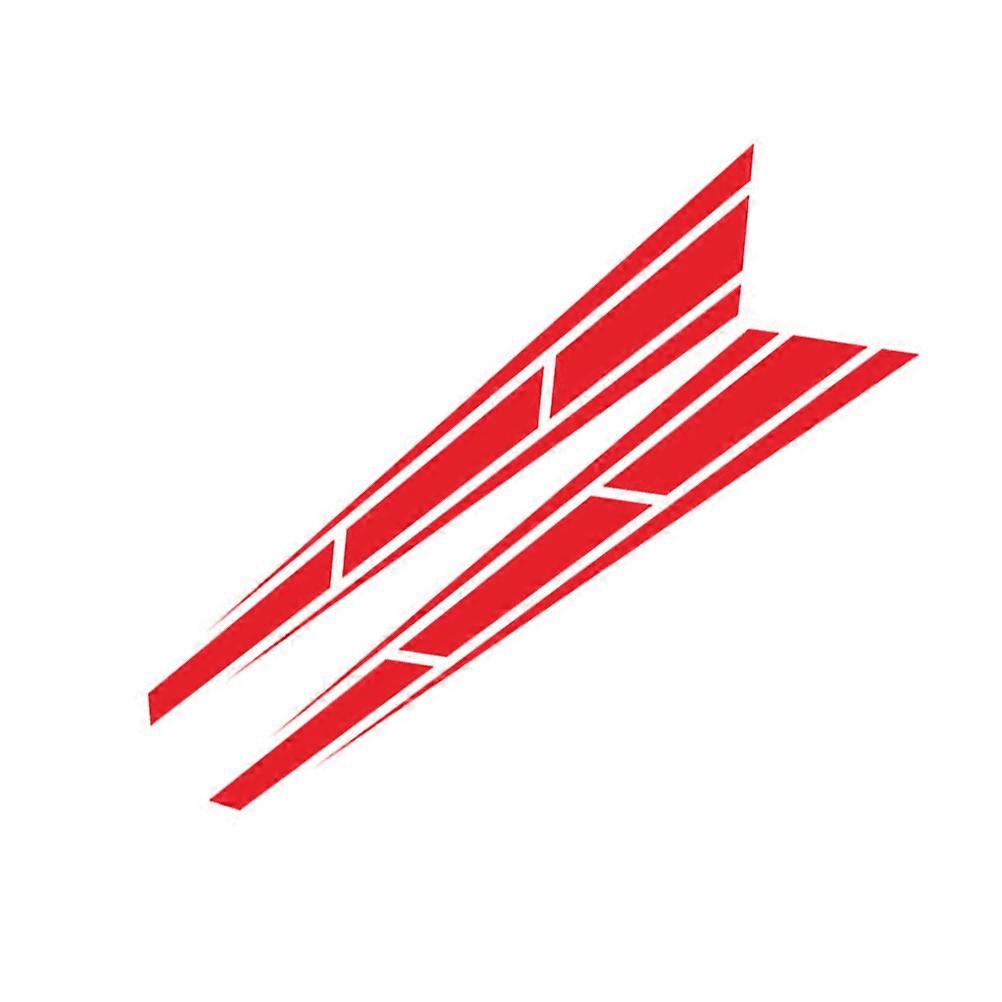 Car Decorative Sticker Vinyl Decal for Decoration 2Pcs with Red Color