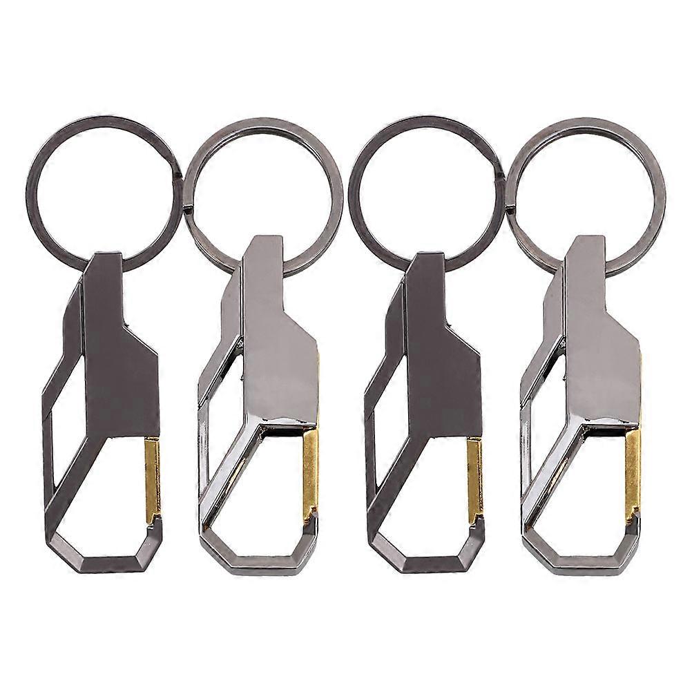 Belt Key Rings Keychain Holder Durable Metal Keyring Men Car Enthusiast 4Pcs