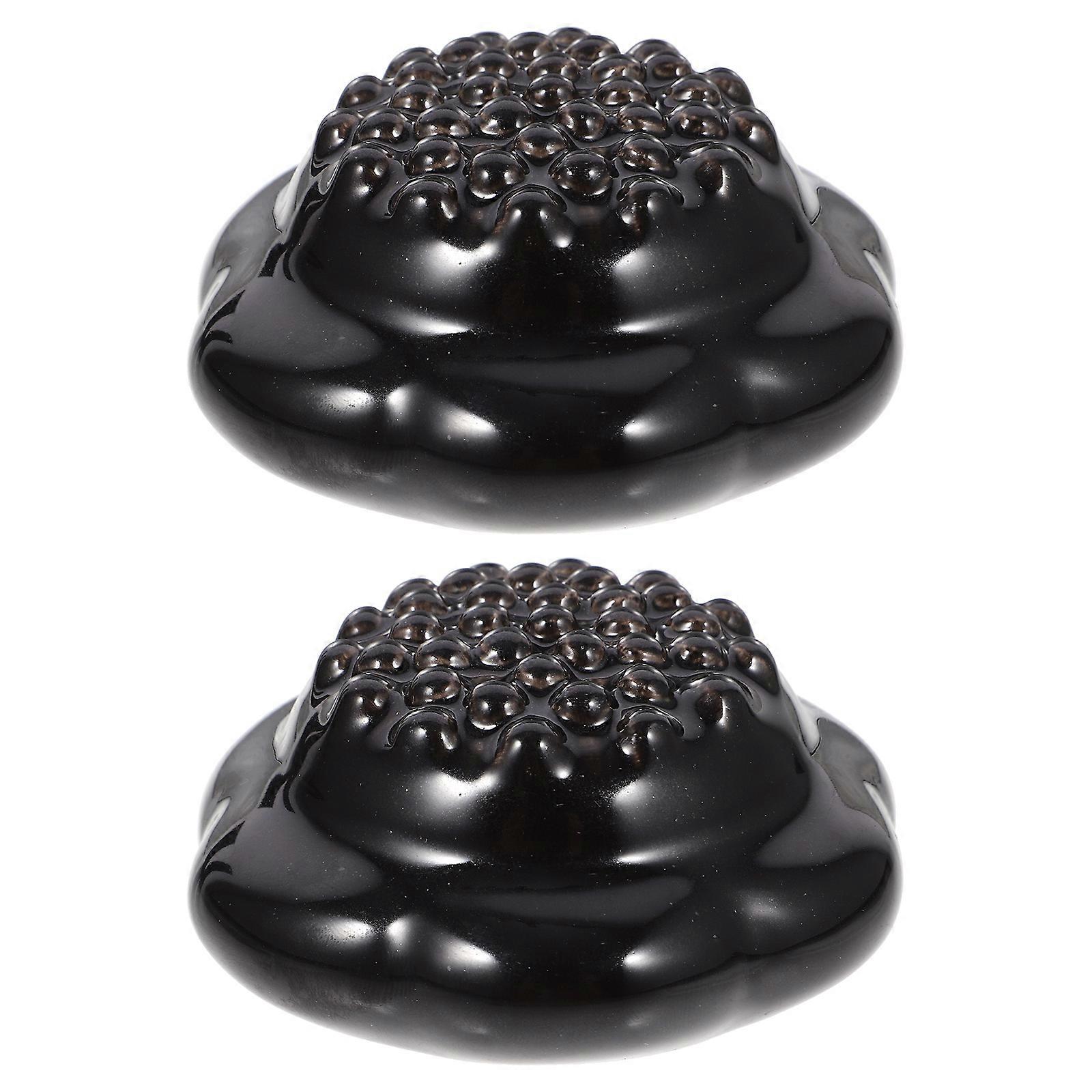 Lotus Scraping Machine Scraping Board Personal Use Natural Jade Relief 3.1×3.1×1.6in Blood Circulation Promotion 2Set