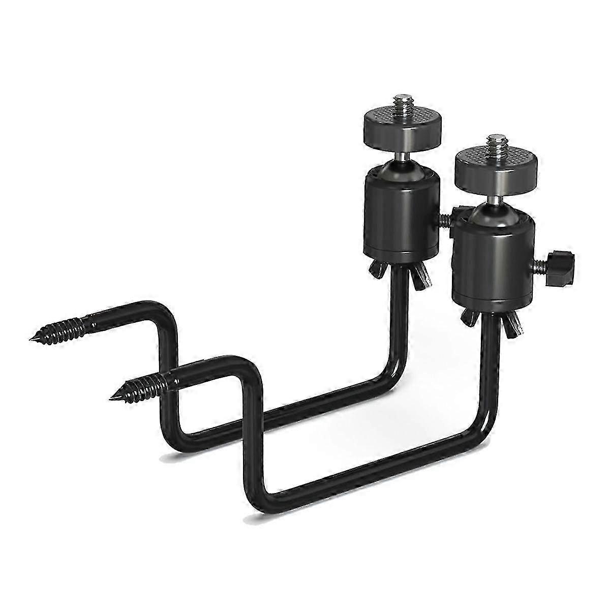 Adjustable Game Camera Mount for Compatible Brands: 360 Degrees with 1/4 Inch Screw, Easy Installation 2 Pack