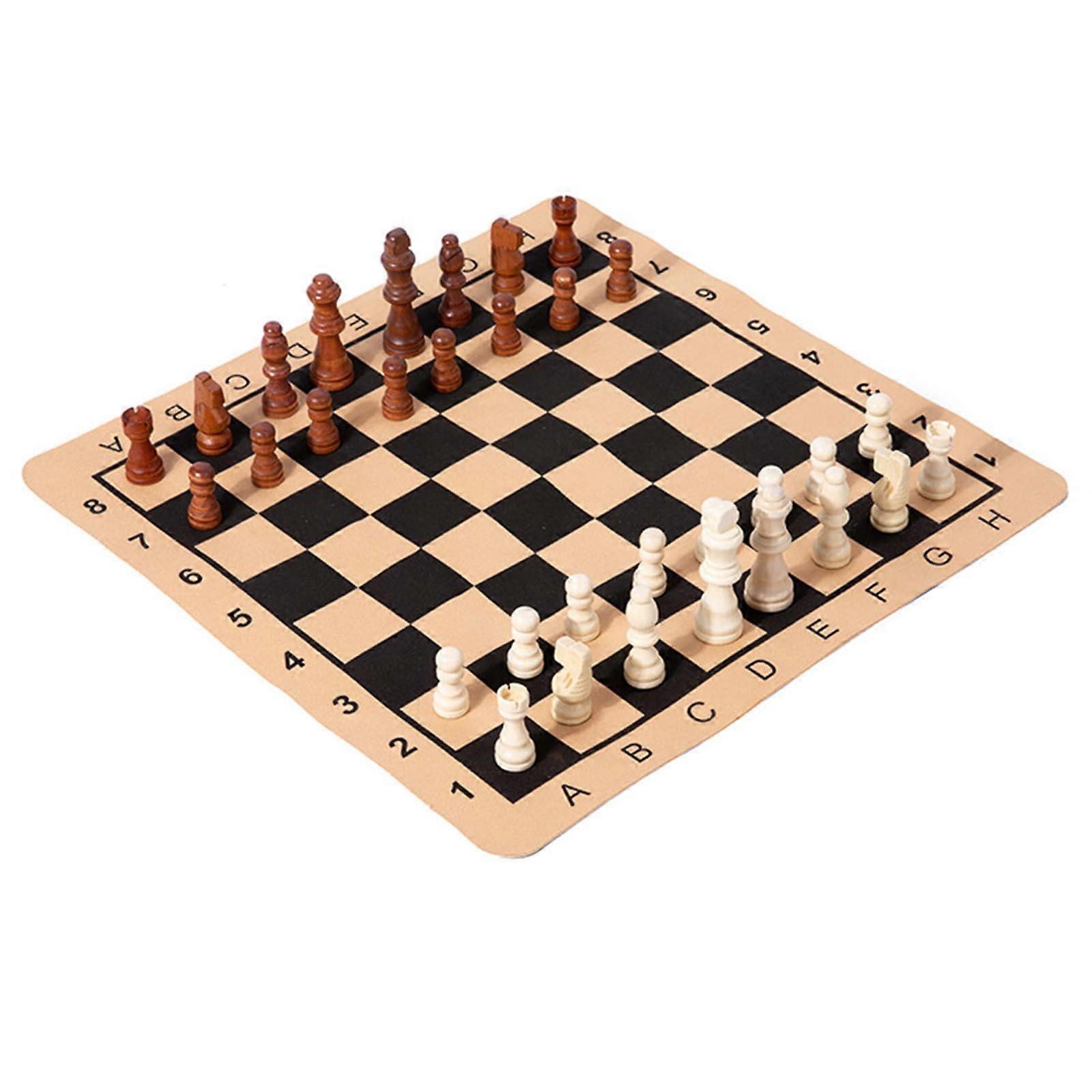 Chess Game, Folding Chess Game with Chess Pieces, Easy to Carry, Chessbook Chess Game for Beginners and Adults