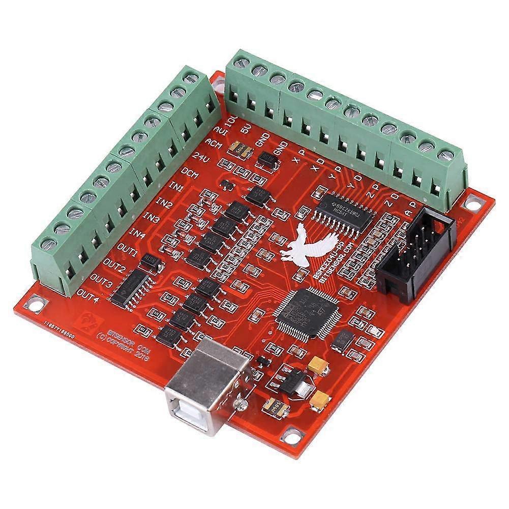 MACH3 Controller, USB MACH3 100 kHz Motion Controller Card Breakout Board, Controller Card, for CNC Engraving, Servo Motor, Stepper Motor Servo Motor.