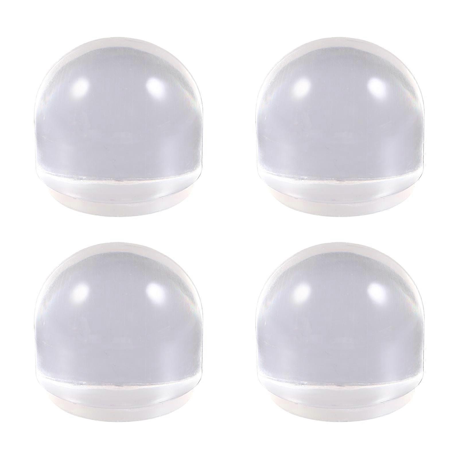 Transparent Acrylic Doorstops for Home Use with Excellent Skid Resistance and Lightweight Design 4 pcs