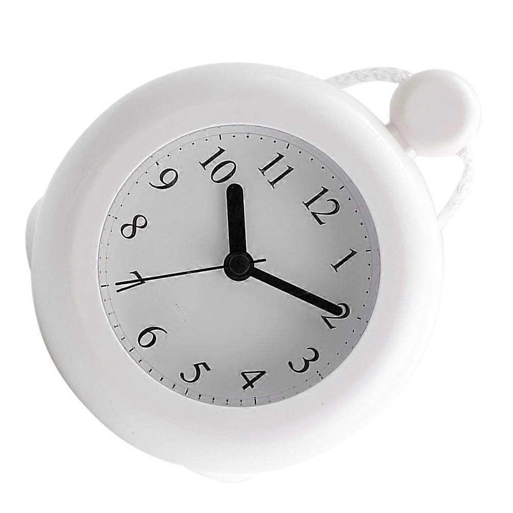 Bathroom Clock Waterproof Shower Clock for Kitchen Wall Hanging Time Display Decoration Rectangular Shape 1Pack