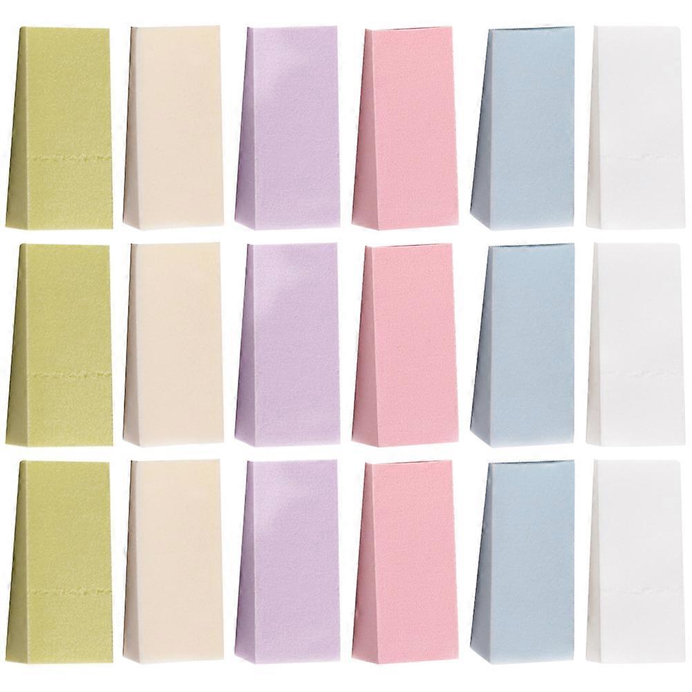 48pcs Mini Gradient Nail Art Sponges – Multi Color Makeup Applicators for Manicure, Color Fade, Lightweight Nail Craft Tools for Precise Application