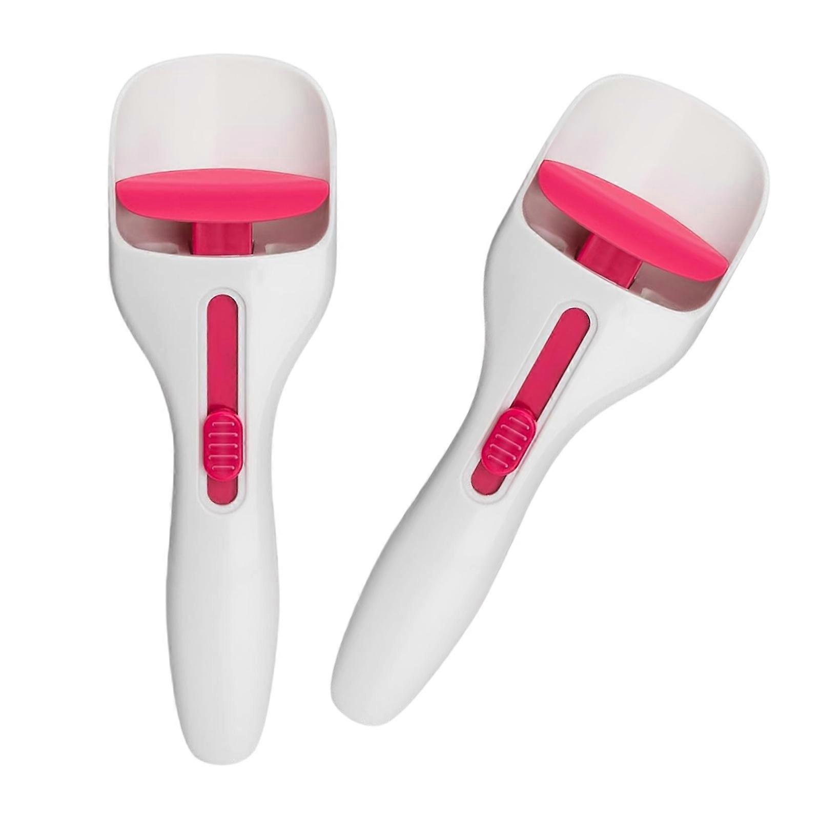 Pack of 2 Sliding Button Cake Spatulas Heat Resistant Cupcake Cream Scoops for Batter Scooping and Baking Accessories Multicolor