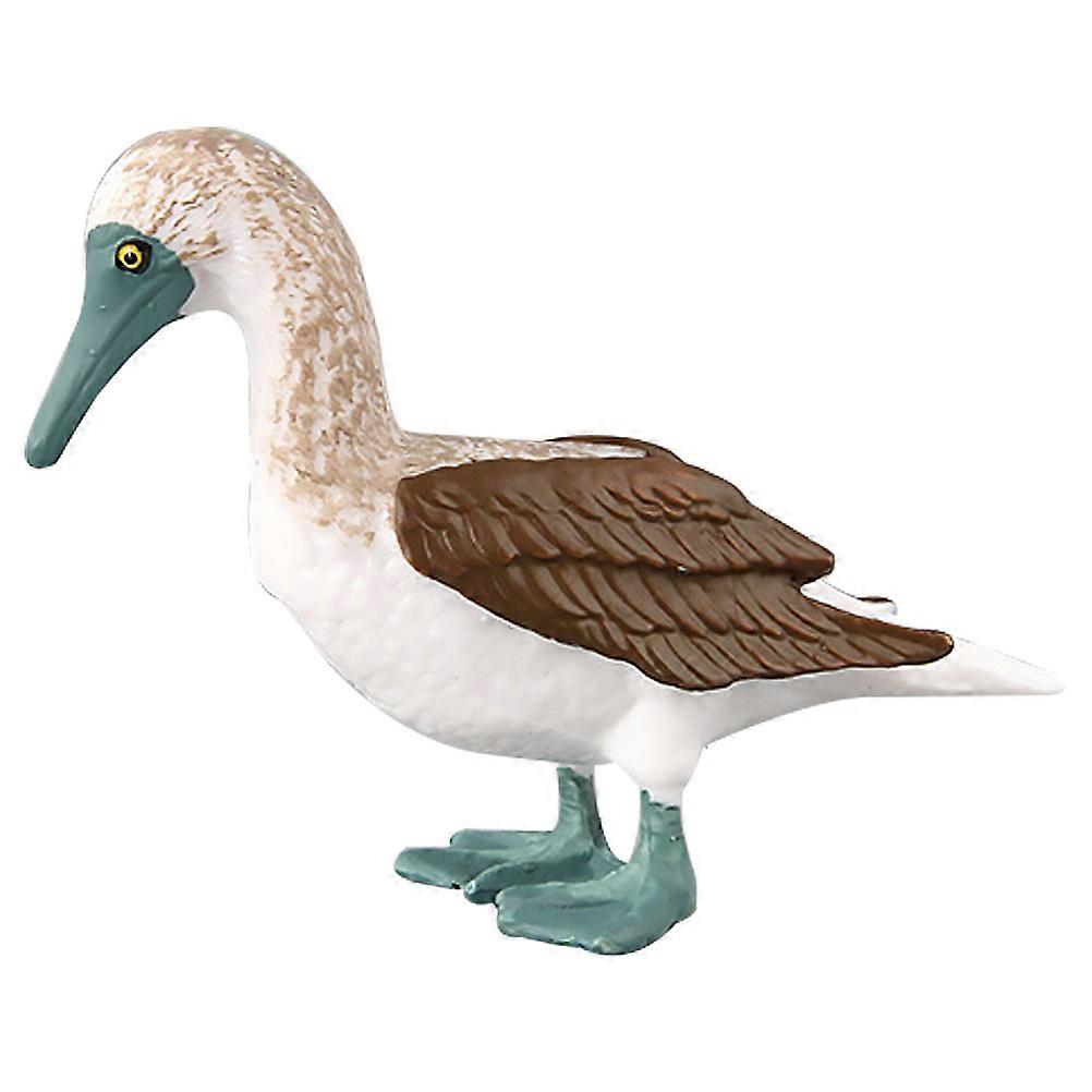 Simulation Stuffed Pigeon Toy Animal Model Table Decoration Relaxation Fun White Sky- .15x2.36x1.38Inches 1Pack