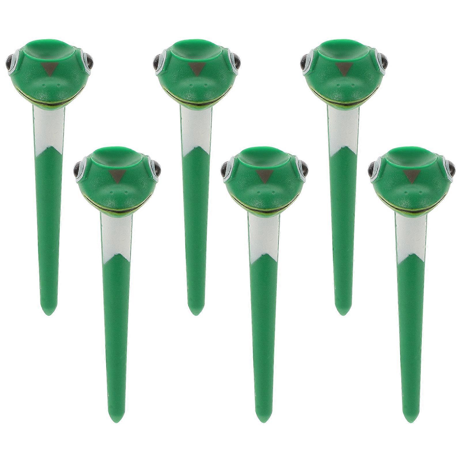 Professional Golf Tees Unique Design Golf Accessories Outdoor Golfing Practical and Convenient Golf Ball Spikes Green 6Pcs