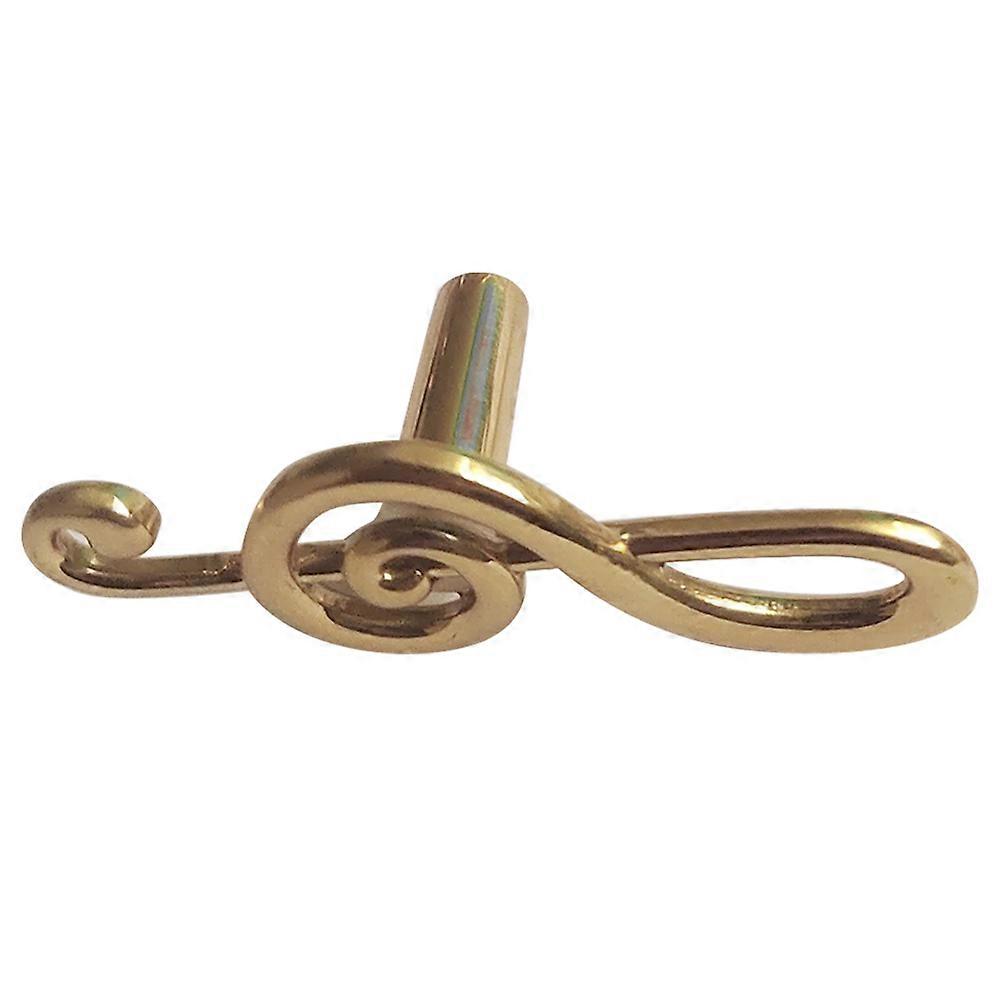 Note Shaped Brass Cabinet Pull Handle Decorative Drawer Knob Durable Furniture Hardware for Home Decor