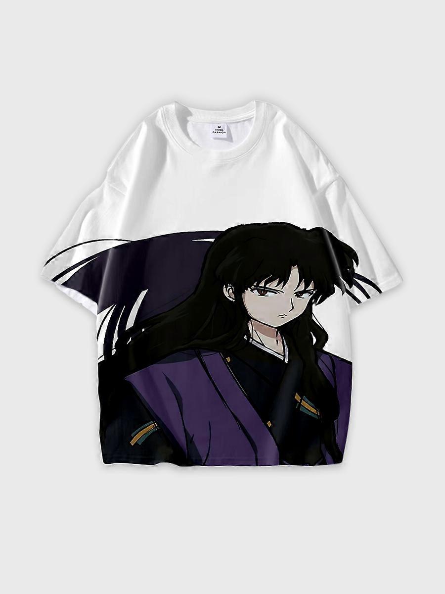 T-shirt round neck Role Pattern loose short sleeve D1275