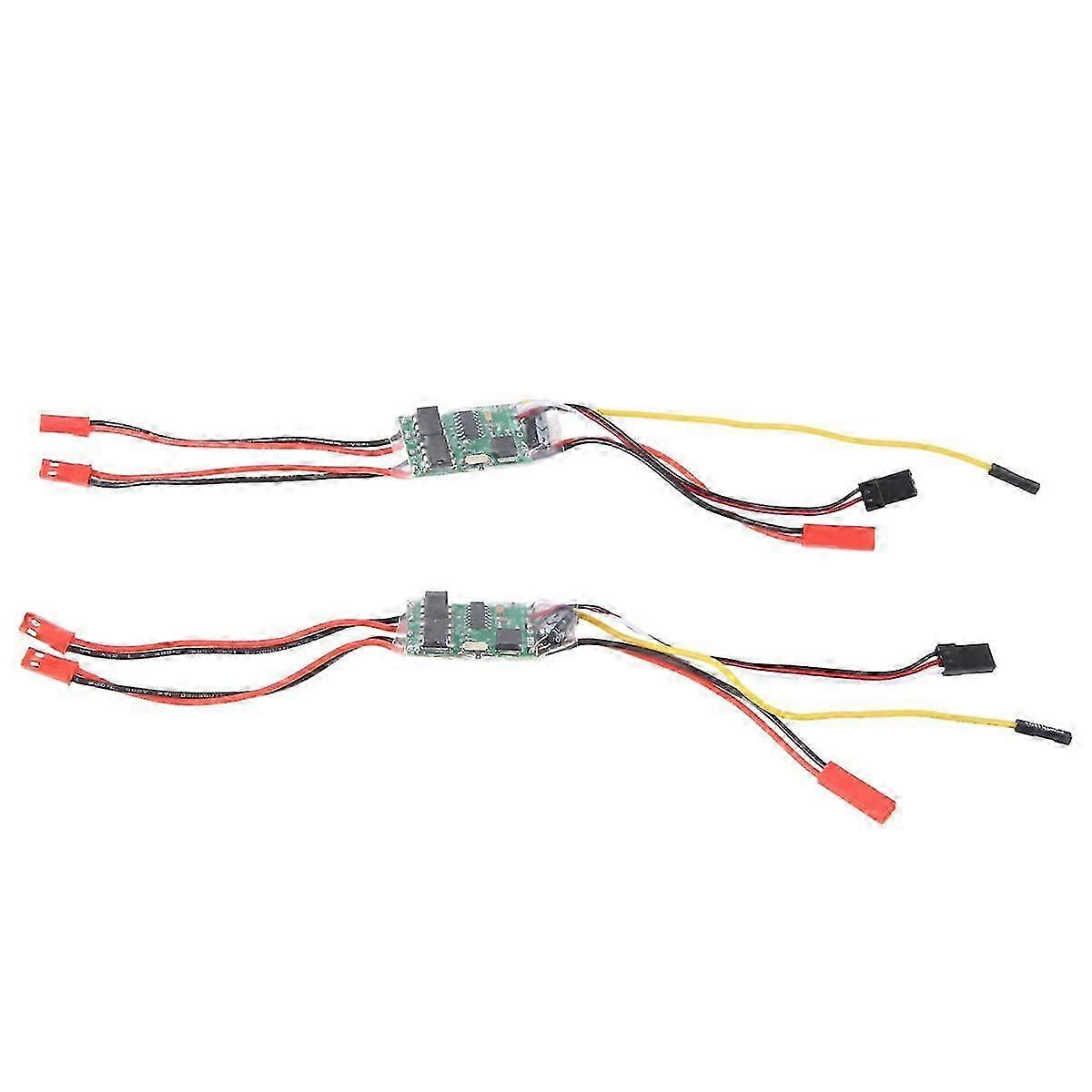 Dual Way Bidirectional Brushed Esc 2s-3s Lipo 5a Esc Speed Control for Rc Model Boat/Tank 130 180 Brushed Motor,2PCS Edition0722