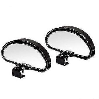 2pcs Blind Spot Mirrors Adjustable Car Auxiliary Universal Wide Angle Mirror For Universal Cars Blac-YNP hwy