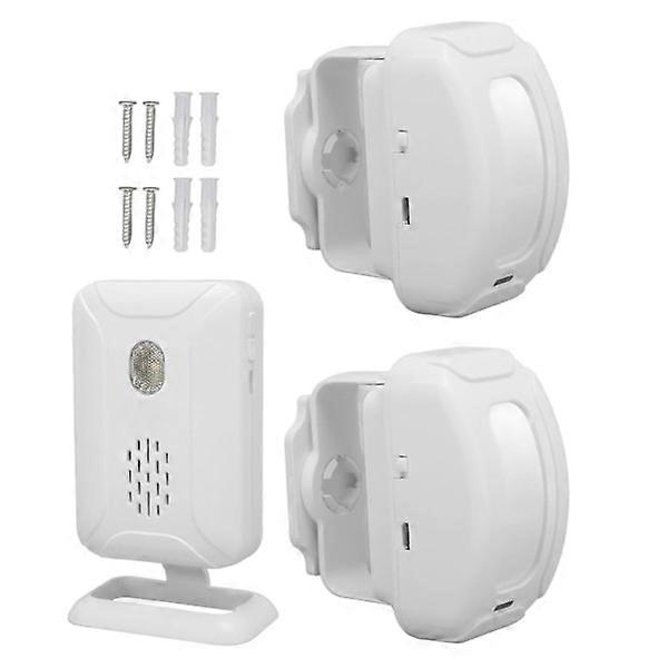 Wireless Doorbell 1 to 2 Shared Humanized LED Lighting Adjustable Volume Brightness Long Sensing Distance Infrared Doorbell