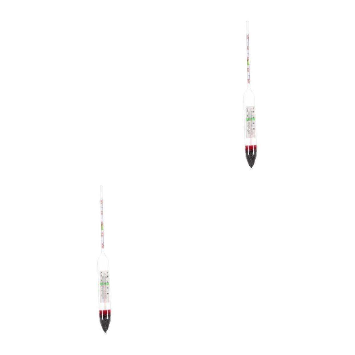Salinometers Pack Of 2 For Aquariums Water Salinity Tester Glass Hydrometer 28x2x2 Cm Assorted Colors