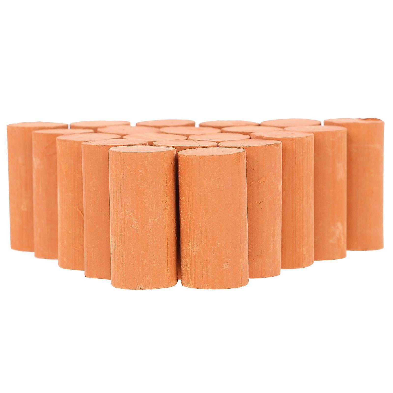 Miniature Brick Models for DIY Crafted 20Pcs Red Pottery Clay Bricks
