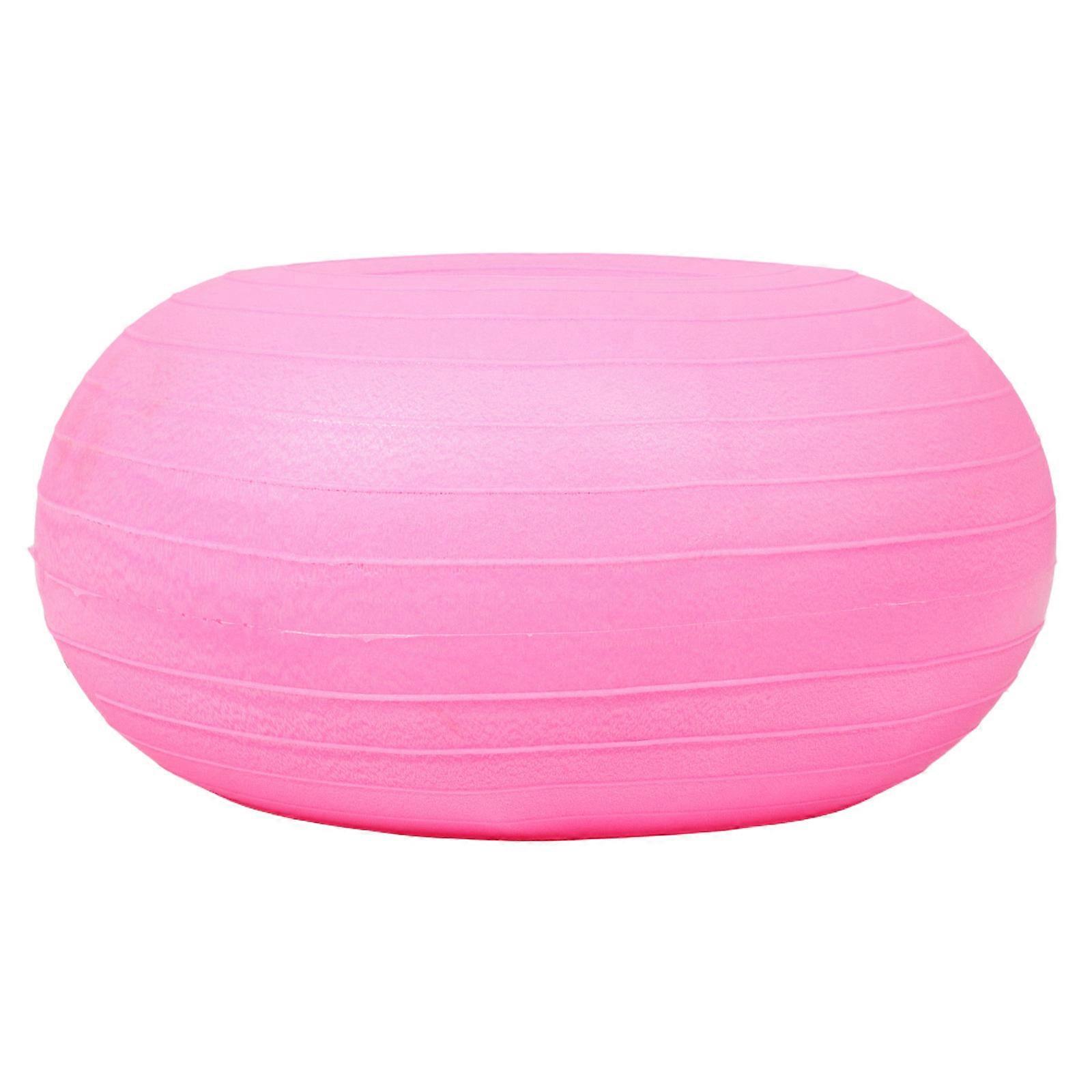 Portable Inflatable Yoga Ball – Multi Use Stability Ball for Workout, Balance Training, Core Exercises, Soft Textured Surface, Secure Grip, for