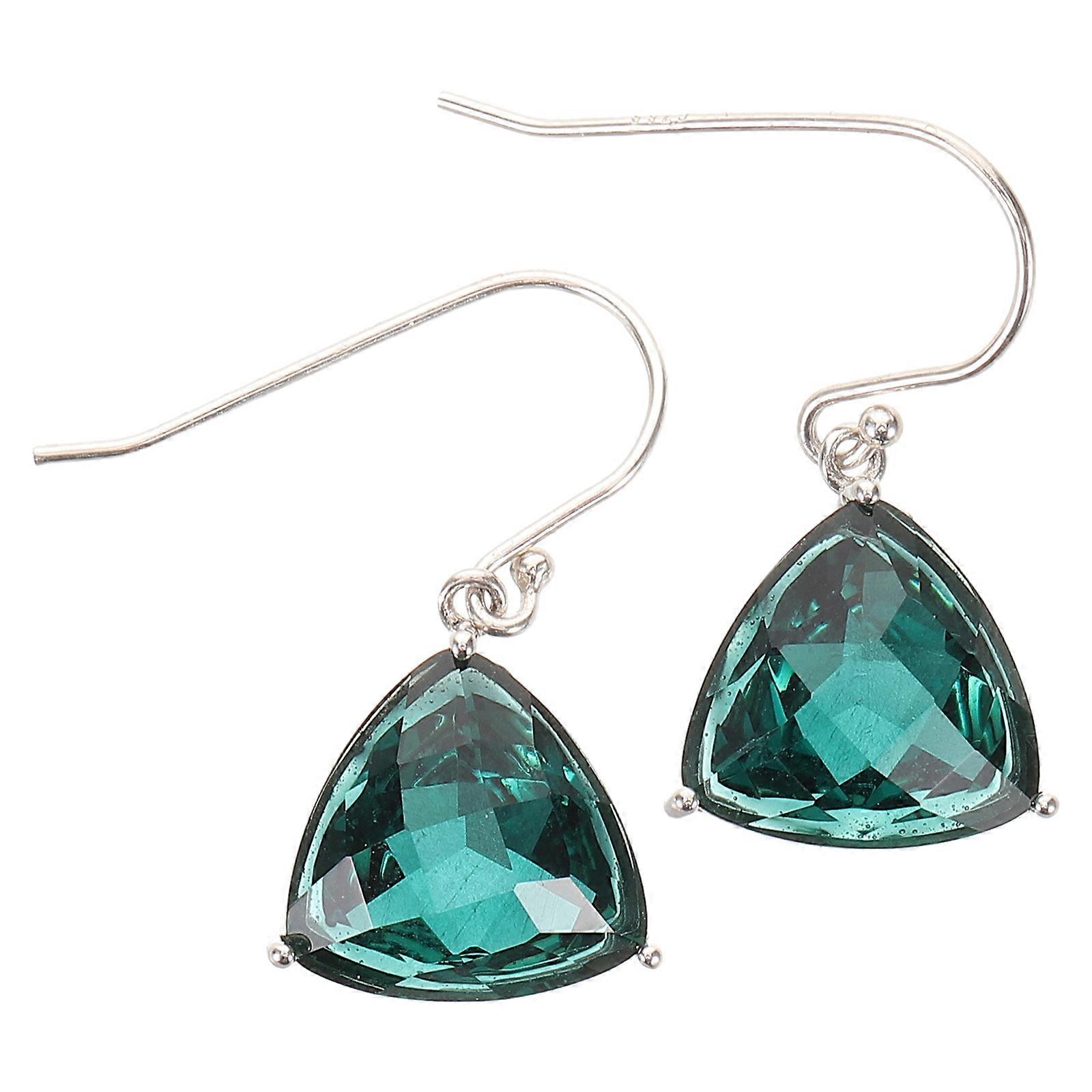 a polished and engaging product description based on your input:
**Green Crystal Dangle Earrings for Women – Stylish Minimalist Jewelry for