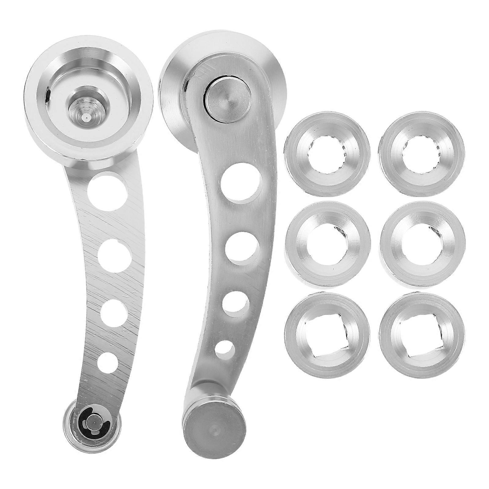 1 Pair Manual Window Crank Window Crank Handle Universal Aluminum Alloy Auto Window Handle Riser Winder Crank Fit For Classic Car