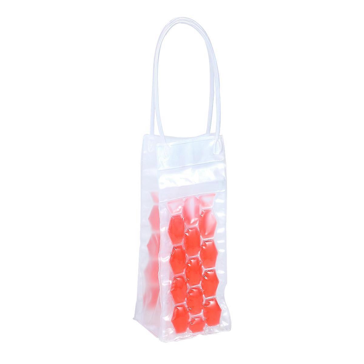 Portable Cooler Freezer Bag For Garden Parties Rosy 9.8×3.9×3.9in Keeps 1Pcs