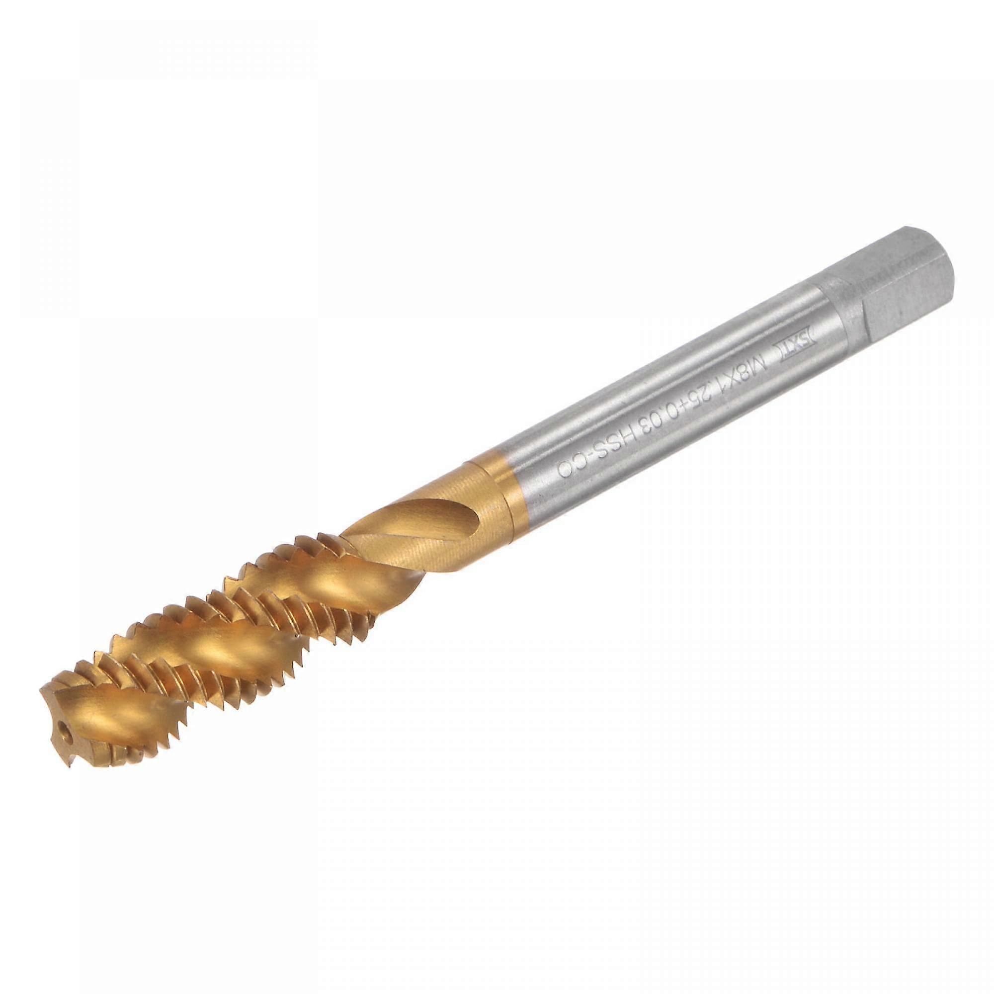 Spiral Tap Drill Bit M8 x 1.25 0.03 Metric Titanium Coated Cobalt HSS Milling