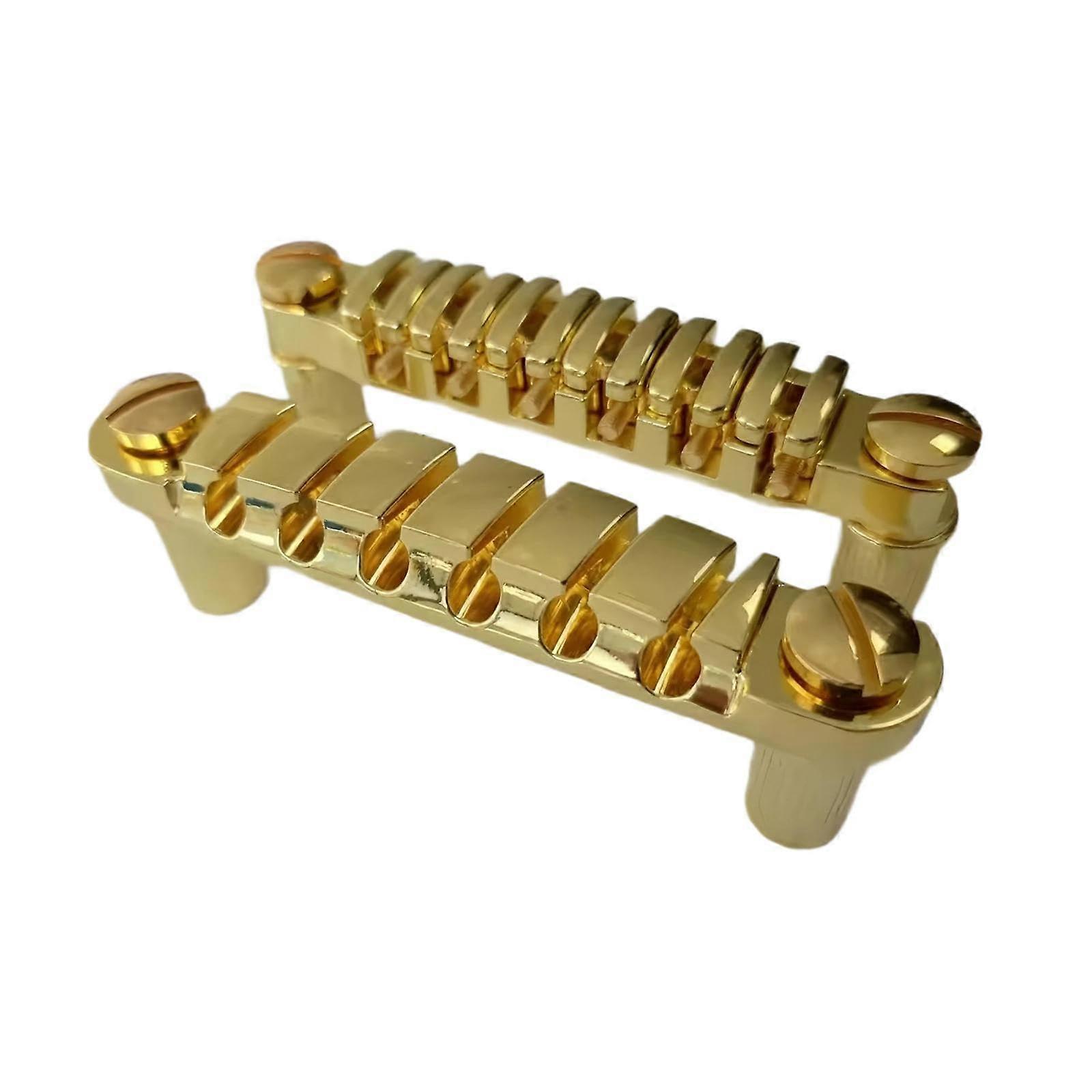Electric guitar bridges Tailpiece Accessories enhanced string stability DIY Luthier Replacement, Gold