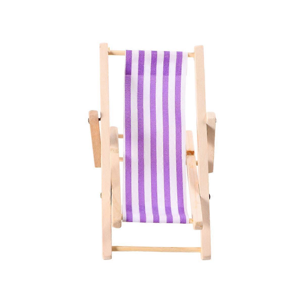 Kids Mini Chair for Decoration Purple Fabric Made of Designed for Play Scenes 1Pc