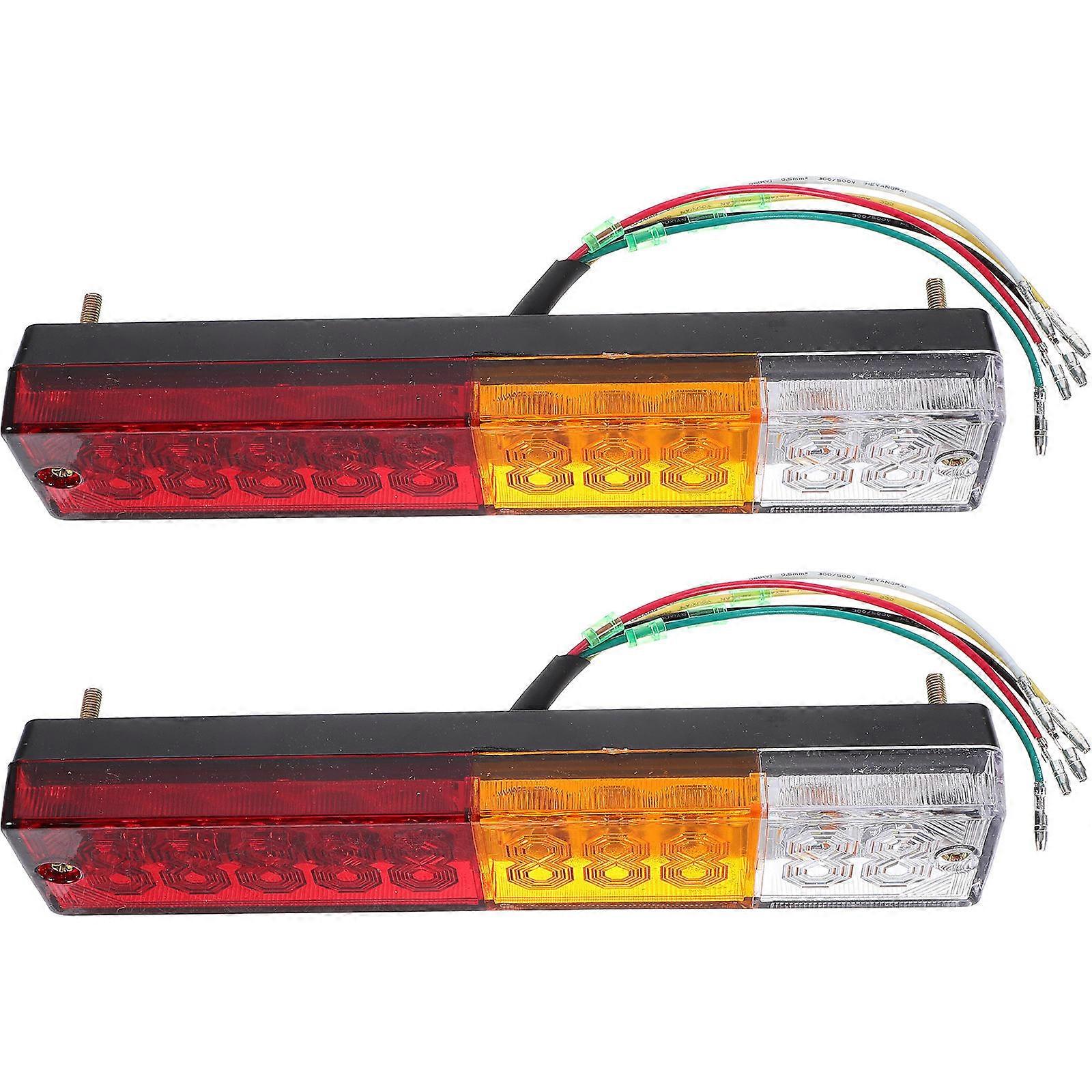 1 Pair 081 Trailer Tail Light 10 to 30V Signal Running Lamp for Trucks and Trailers