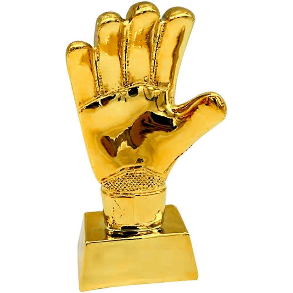 Goalkeeper Trophy Soccer Decorative Glove Shape Smooth Surface Ideal For Parties And Events 1Pcs