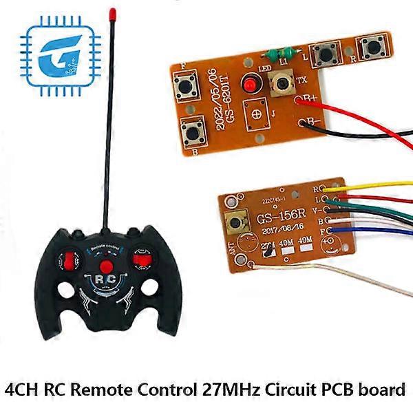 857 4CH Remote Control 27MHz Transmitter with Radio System Car