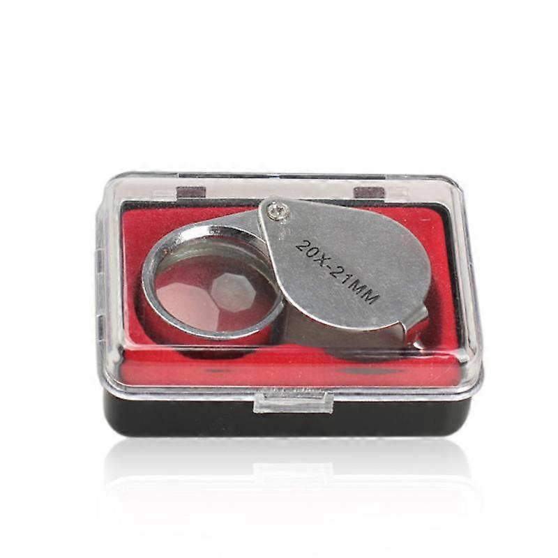 Portable 20x21mm Jewelry Magnifier 20X Foldable Magnifier Magnifier for Jewelry Coins Stamps Antiques