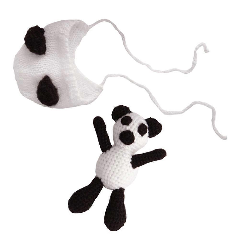 Photography Baby Clothes, Cozy Woolen Hat Set with Panda Toy, Designed for Infants