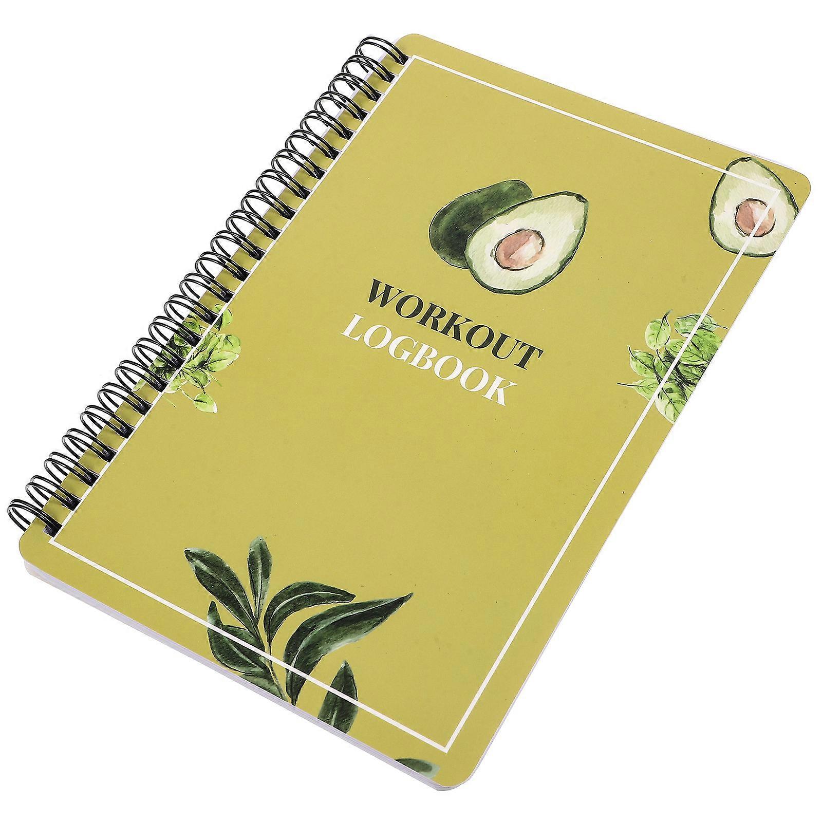 Yellow Exercise Journal for Recording with Sturdy Spiral Binding Paper 7.5 x 9.25 inches