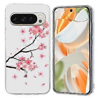 For Google Pixel 9/9 Pro Mobile Phone Case Printed Pattern Shockproof Soft TPU Mobile Phone Case - Plum Blossom (Plum Blossom)