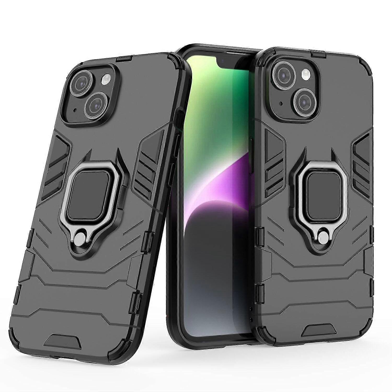 Shockproof Magnetic With Ring Stand Cover Case For