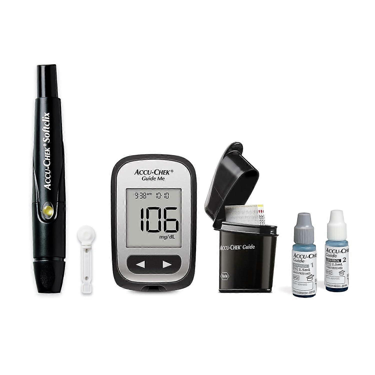 Softclix Glucose Monitor Kit for Diabetic Blood Sugar Testing: Guide Me Meter,