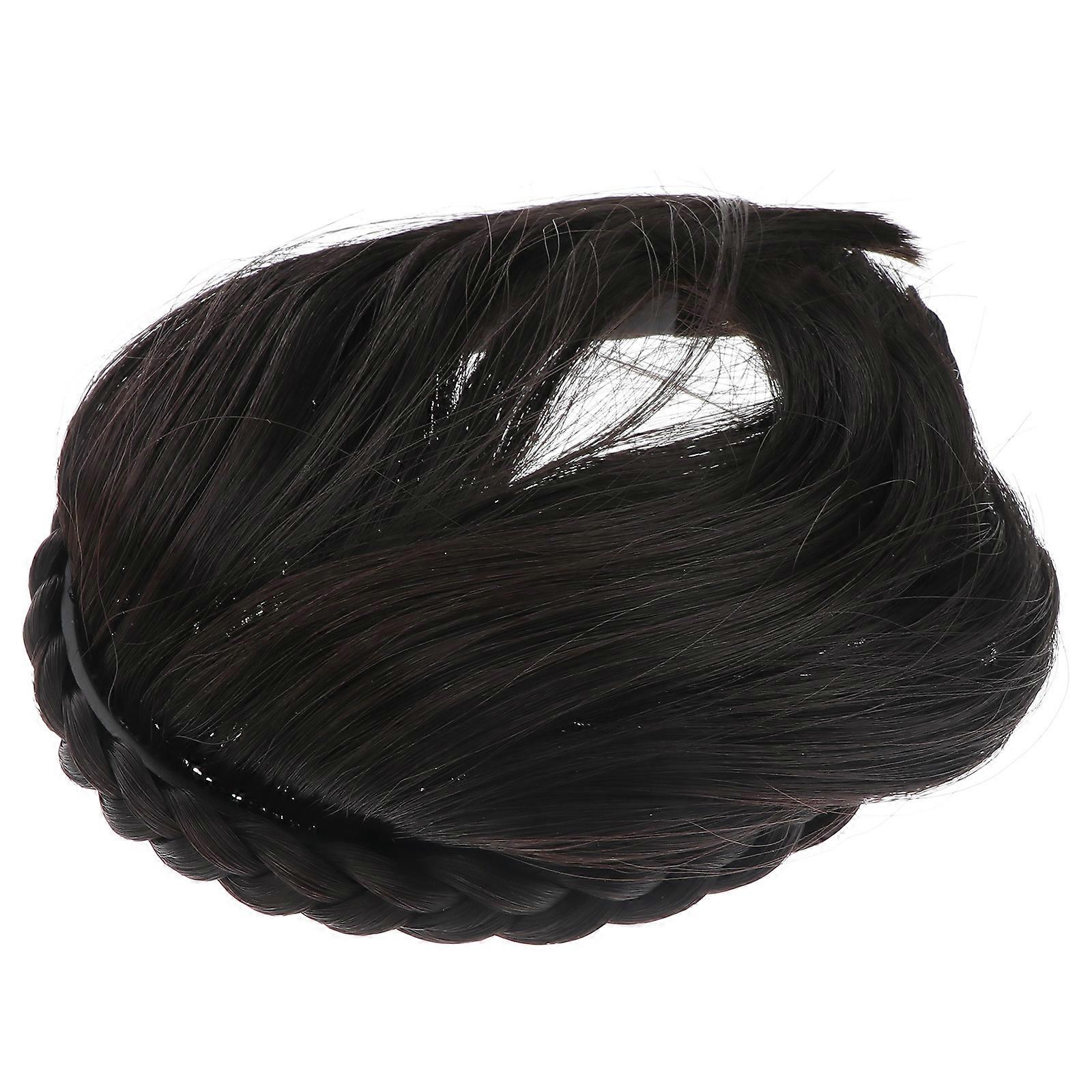 Charming One-Piece Type Fake Bangs Natural Hair Blend Daily Party Suitable Black 1Pc