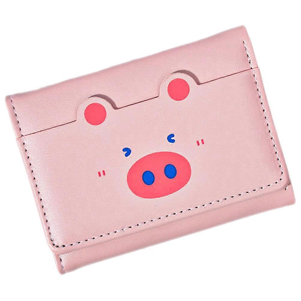 Durable PU Coin Purse for Storage Pink Compact Size Lightweight Design Fits Cards Coins and Keys