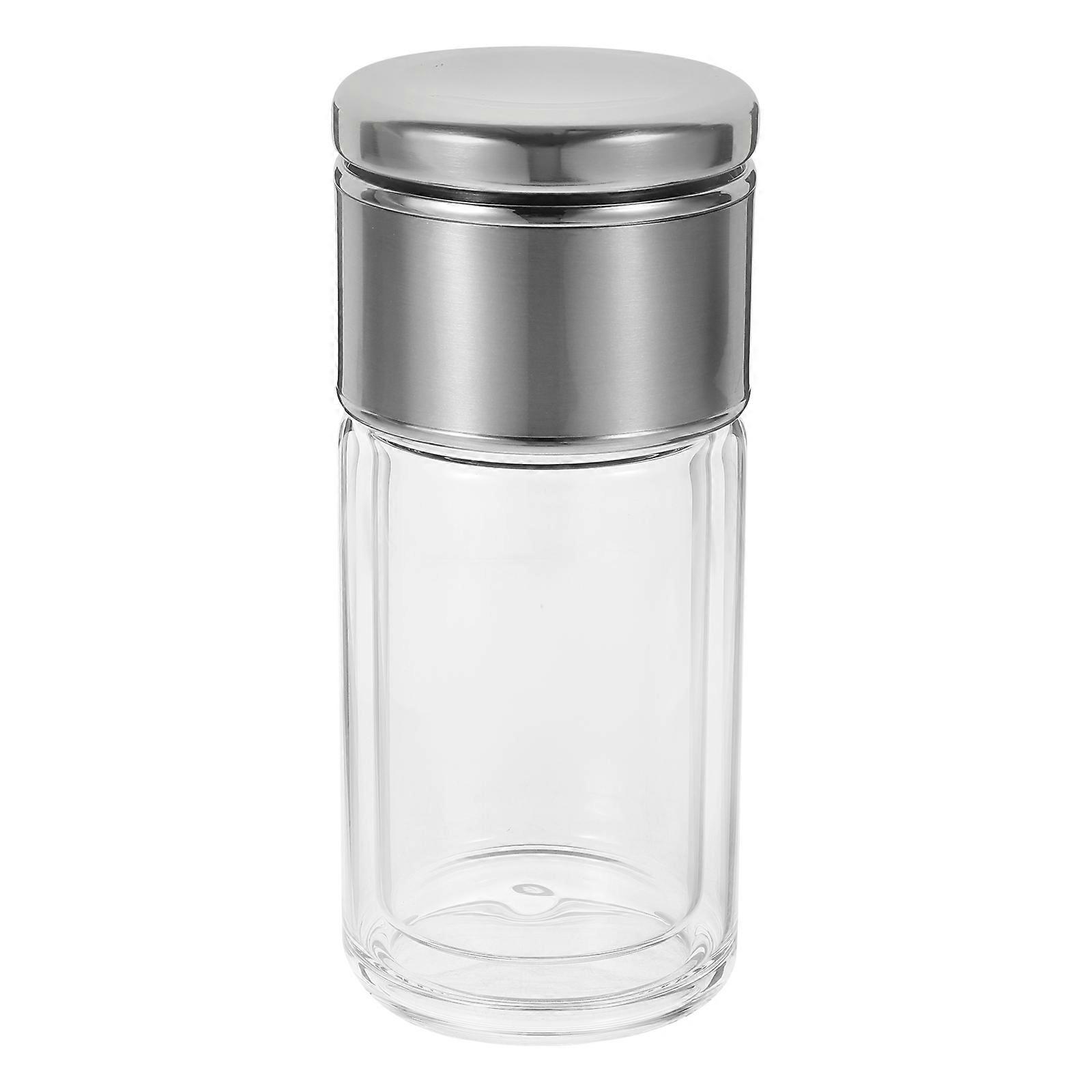 Transparent Doublelayer Glass Cup for Storing Tea Leaves and Water at Home or Office Portable