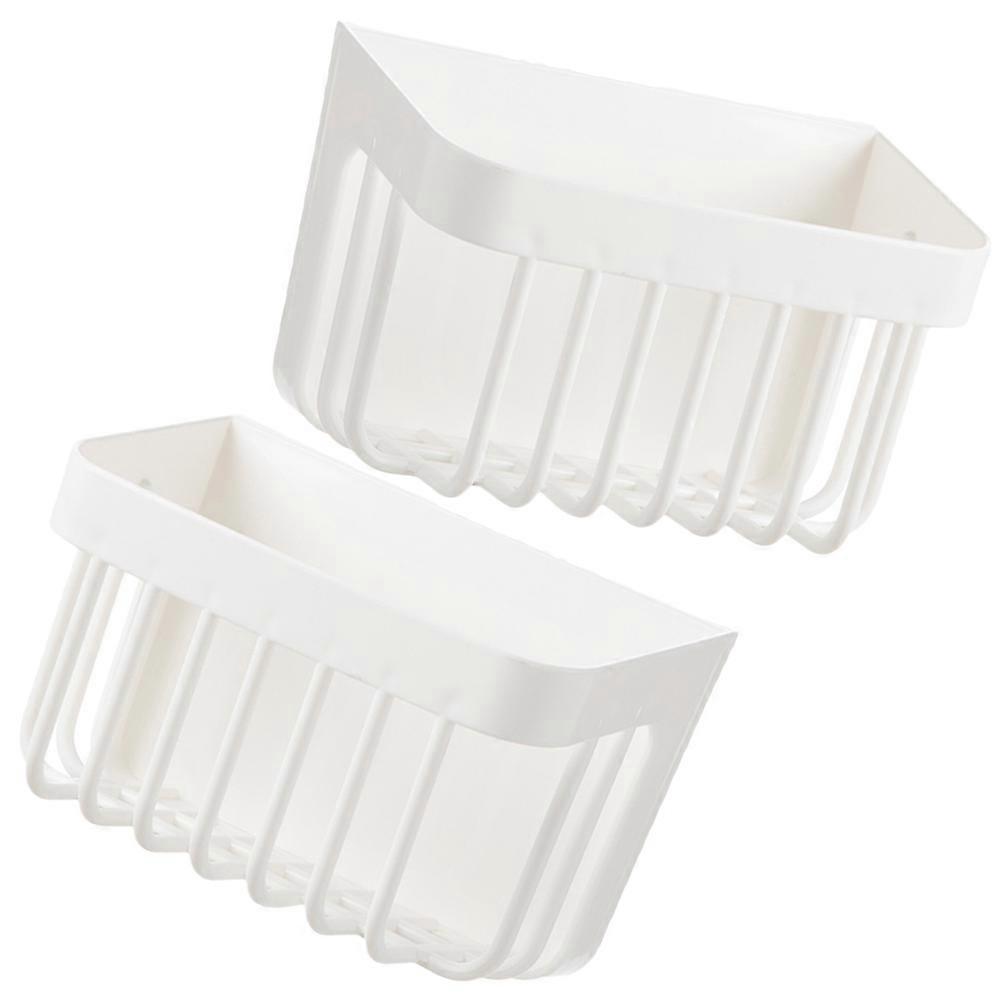 Here's a polished and professional product description for your wall mounted shower basket:
**2 Mounted Shower Baskets – No Drilling, Self