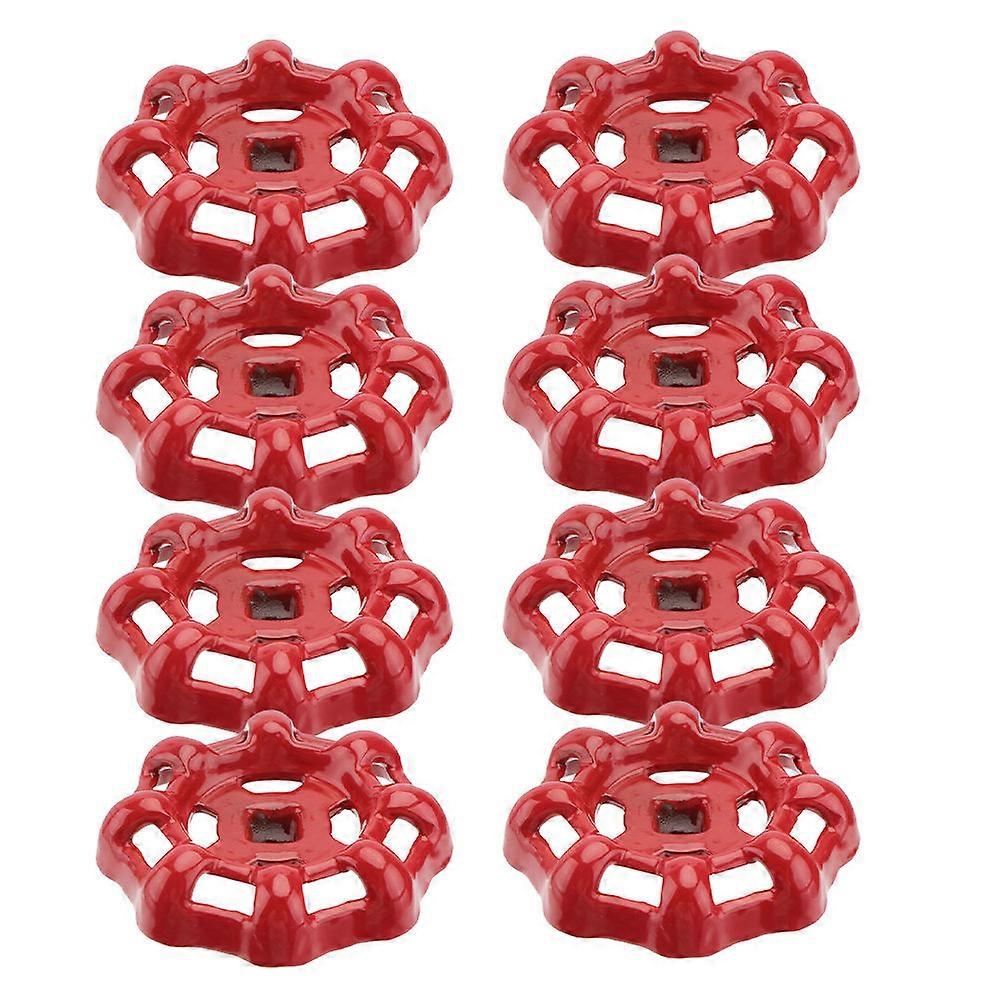 Shower Faucet Handle Wheel Replacement for Home Use Made with Cast Iron Red Color Small and Compact Size