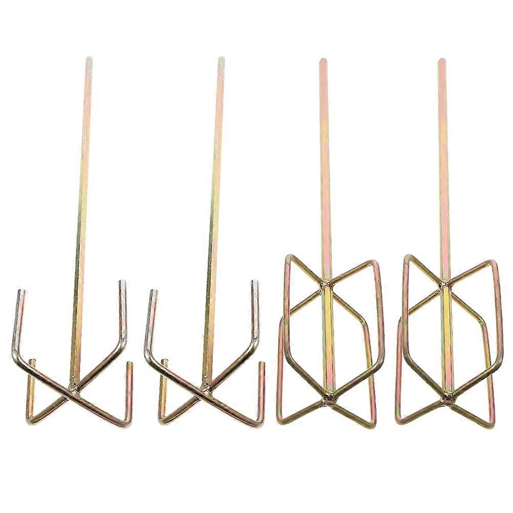 Concrete Mixing Paddle 4Pcs Long Drill Attachment for Electric Drill Providing Efficient Mixing for Homeowners and Professionals