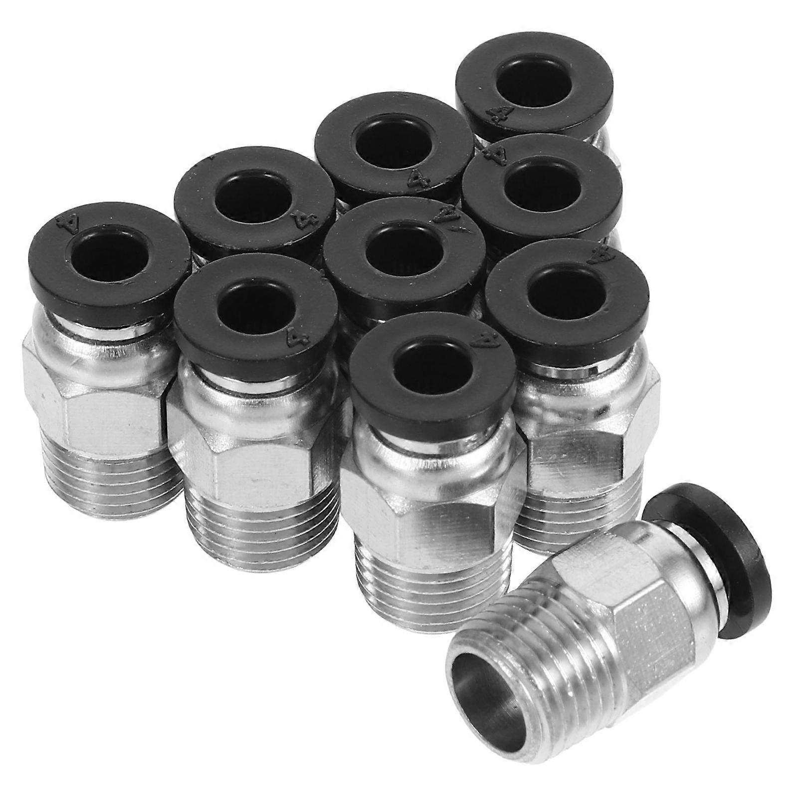 10pcs Precision PTFE Tube Push Fitting Connectors for Printers Pneumatic Systems High Temp Resistance Compatible with ED Bowden Extruder Easy