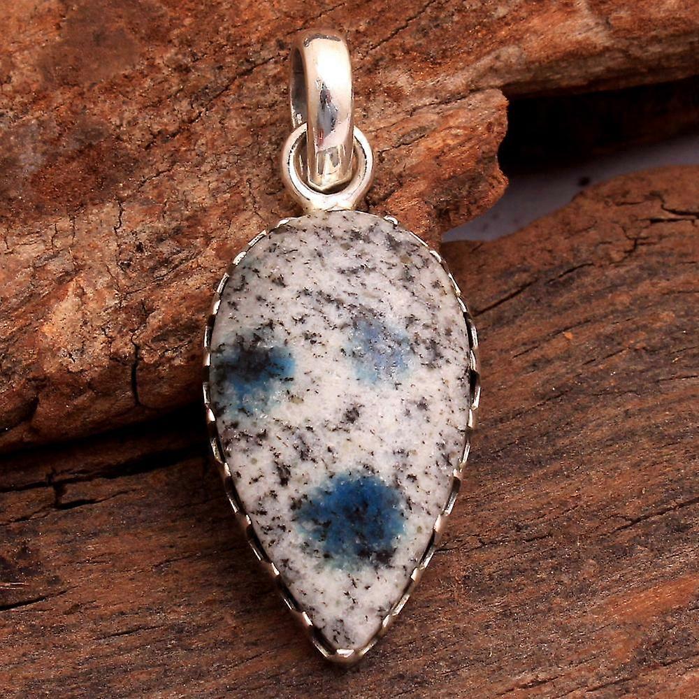 Azurite Gemstone Solid Pendant 925 Sterling Silver Handmade Jewelry