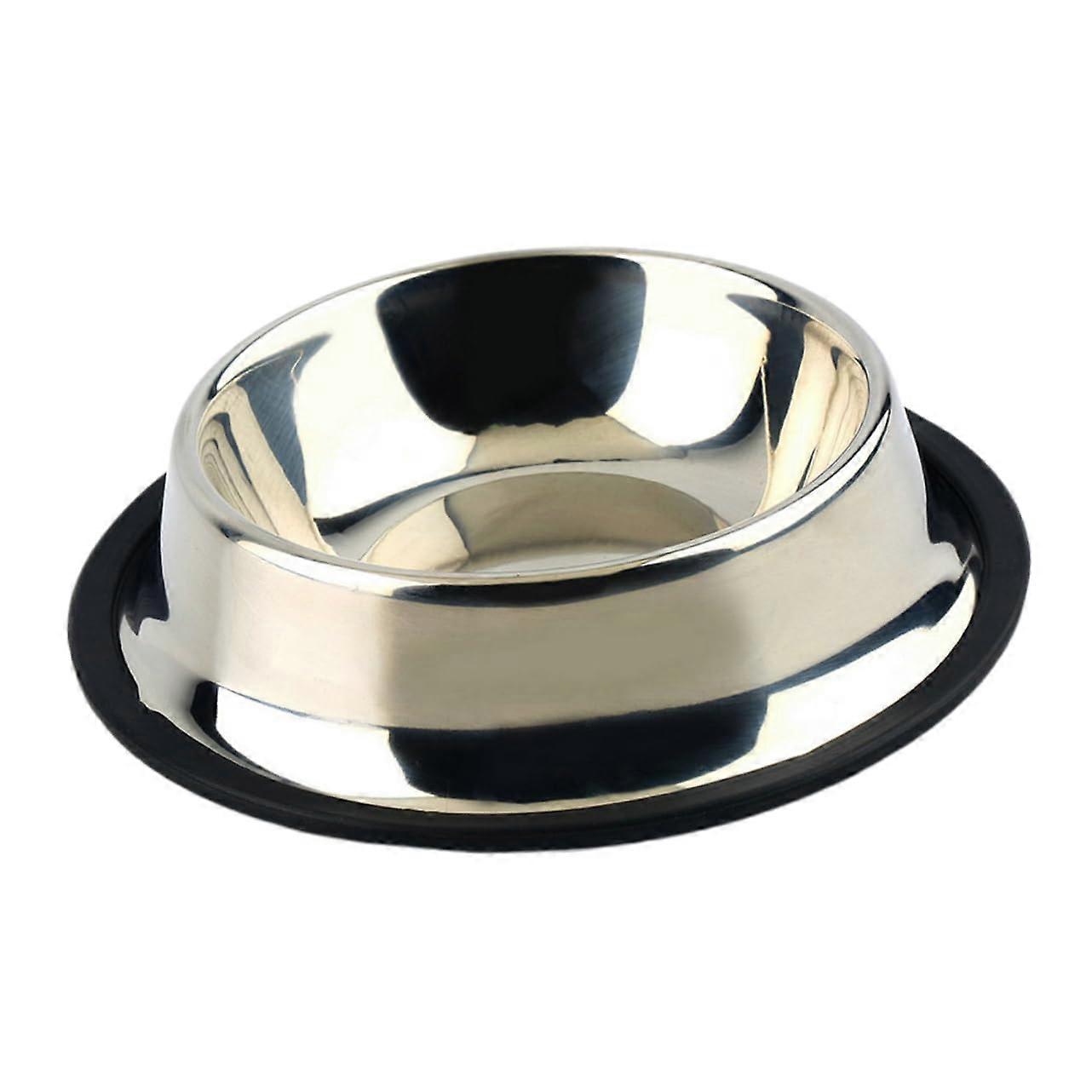 Kjæledyrskål i rustfritt stål med sklisikker design, AntiGulping matskål for hunder og katter, for vann og mat, lett å rengjøre, trygg for hjemmebruk