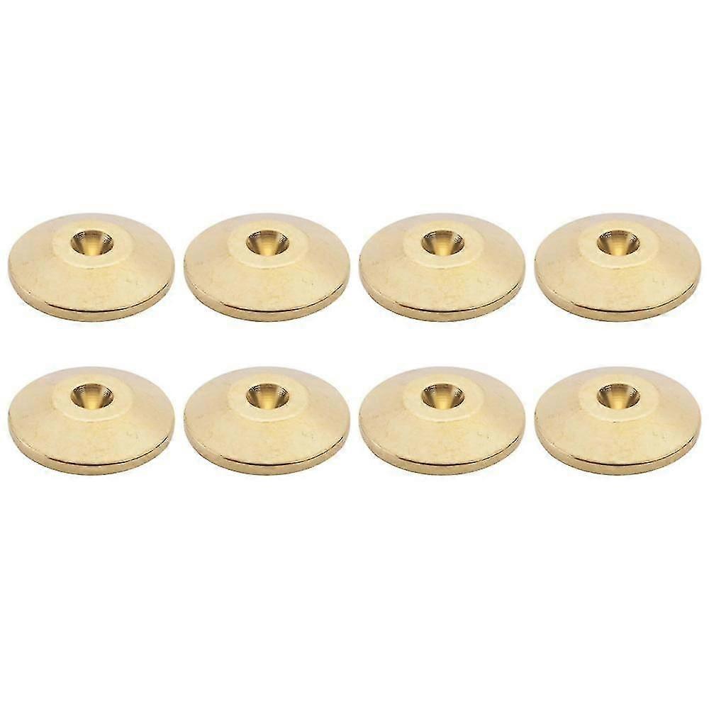SNQTV-8 Pcs Universal Copper Speaker Spikes Pads Speaker Shock Base Pad Isolation Stand Feet Cone Base Ma