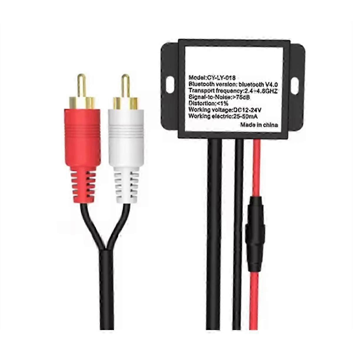 Car Wireless Bluetooth Receiver Module Bluetooth V4.0 DC12-24V Aux Adapter Music Receiver Module Kit