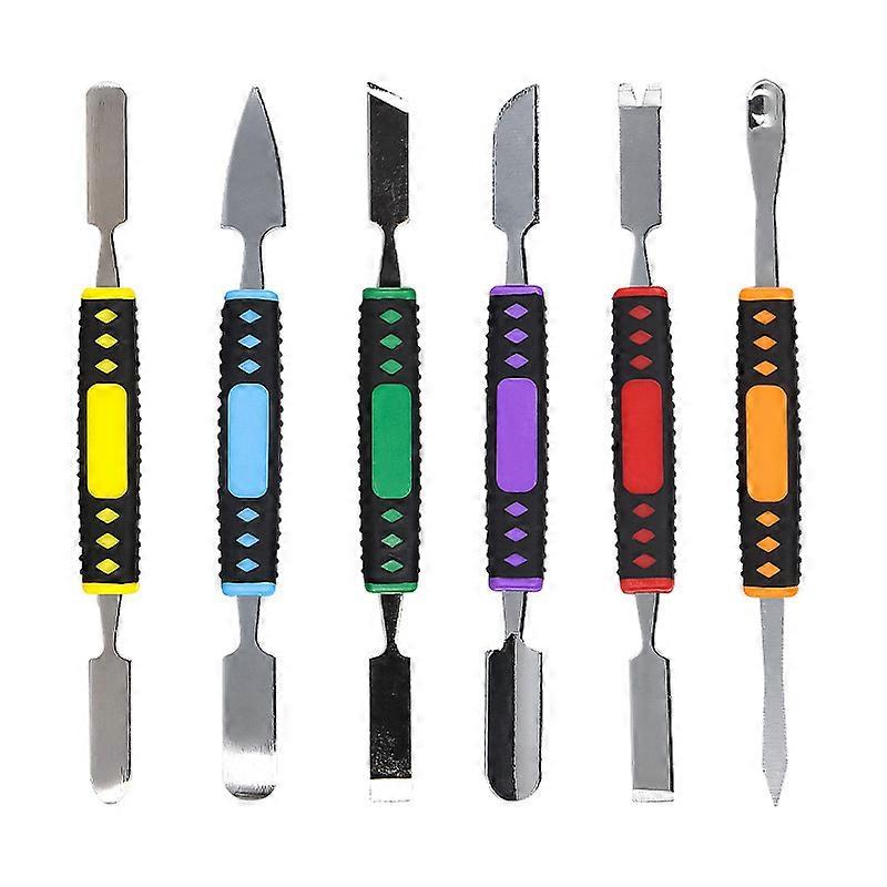 6 in 1 Metal Spudger Dual Ends Crowbar Professional Pry Bar Opening