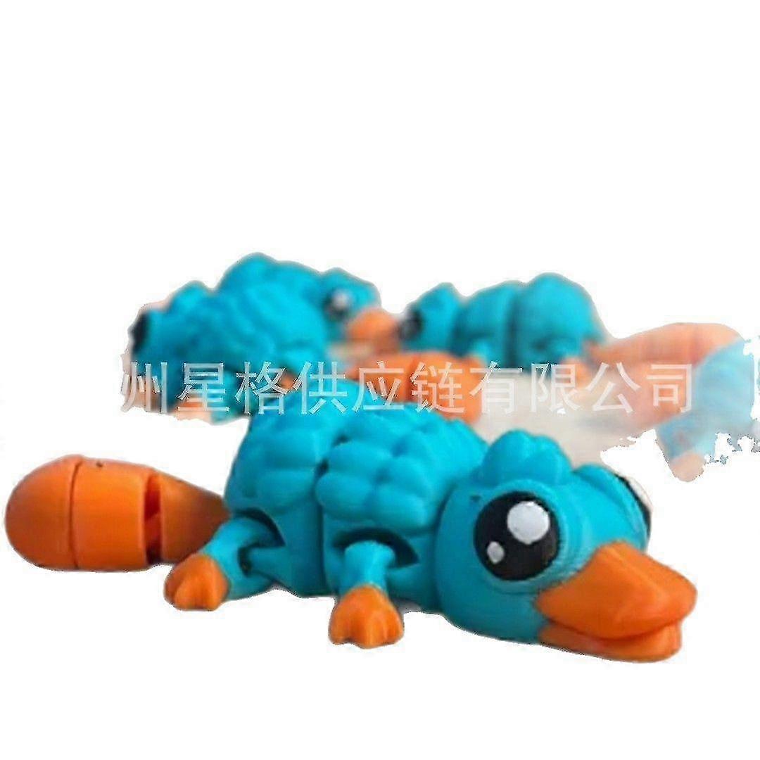 Model Articulated Platypus,3D Printed Plastic Platypus Figure,Duck with Movable Joints,Flexible Duckbill Statue,Coffee Table Decor,Home Office Bookshe
